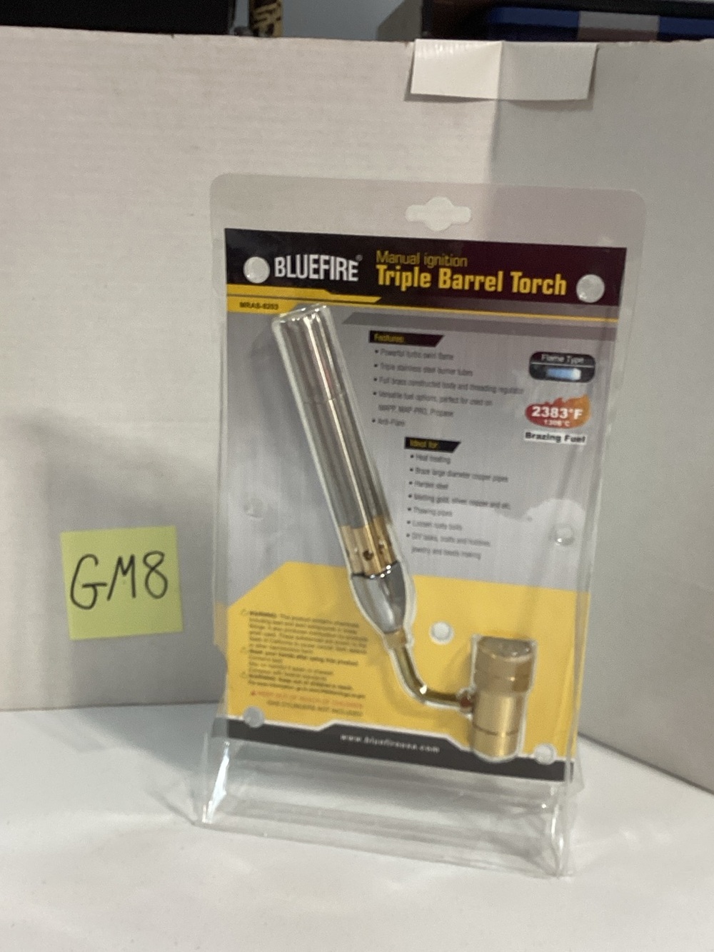 Bluefire Triple Barrel Torch - Silver and Gold